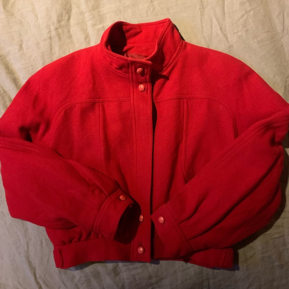 Vintage Guy Laroche red wool jacket S